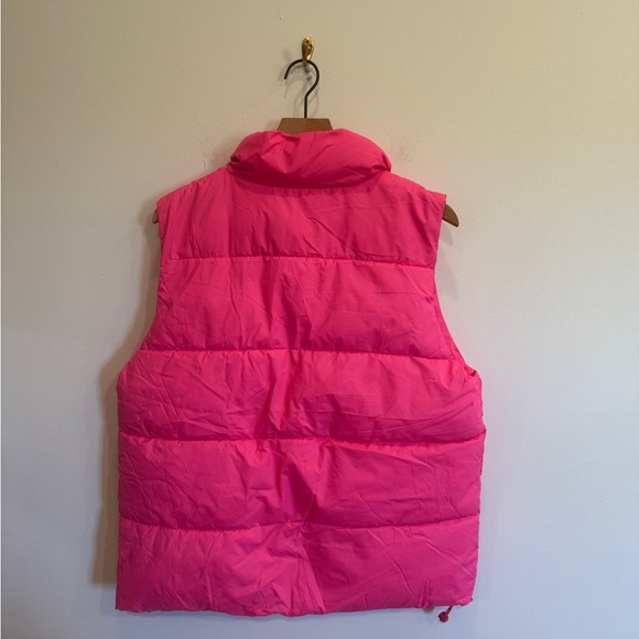 Vibrant Pink Puffer Vest L-XL - Picture 4 of 4